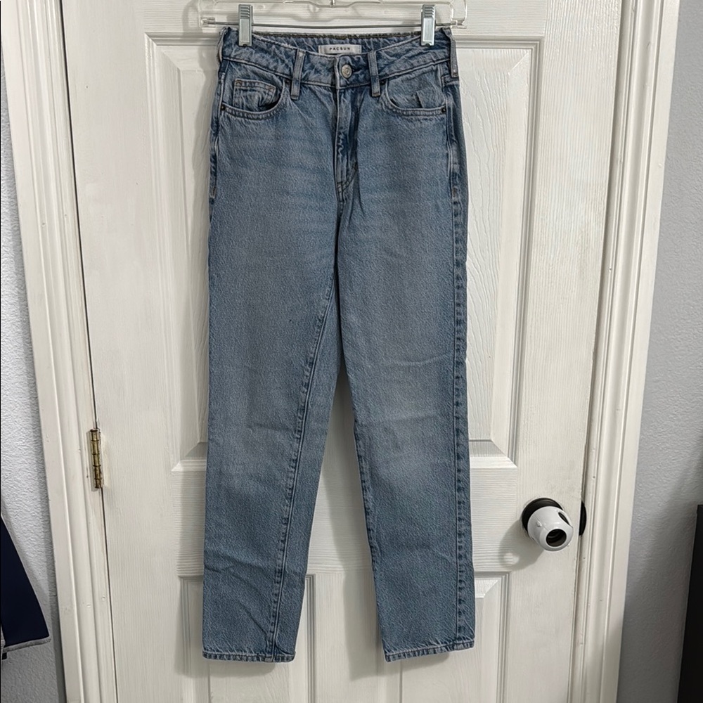 PacSun Blue Straight-Leg Jeans Classic Denim
